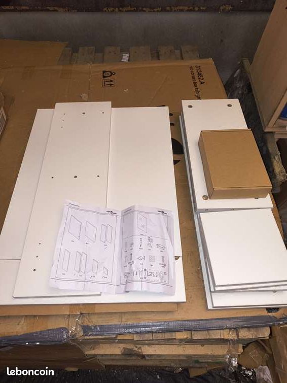 Armoire à miroir de salle de bain 62,5 x 20,5 x 64 cm Blanc Bois d’ingénierie (image 5)