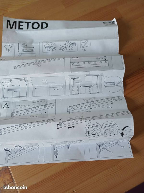 2 Barres de suspension Metod d'IKEA (image 4)