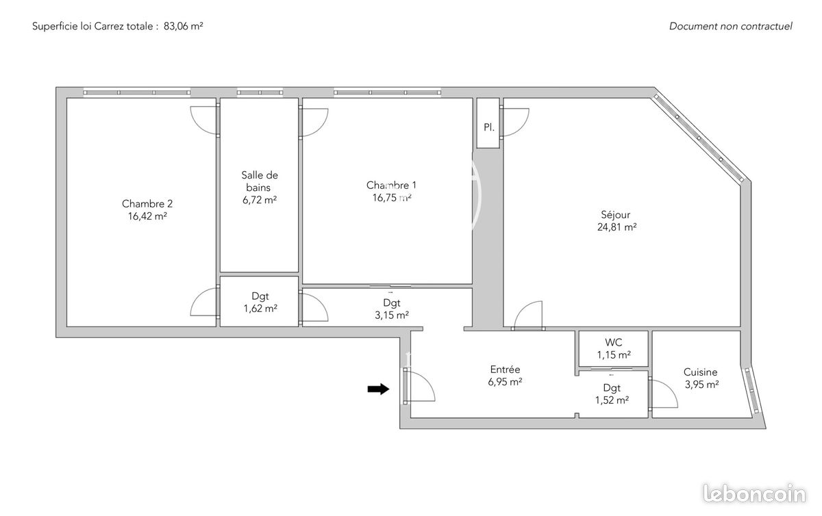 Appartement 3 pièces 83 m² (image 10)