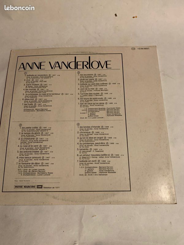 Vinyle Anne Vanderlove (image 2)