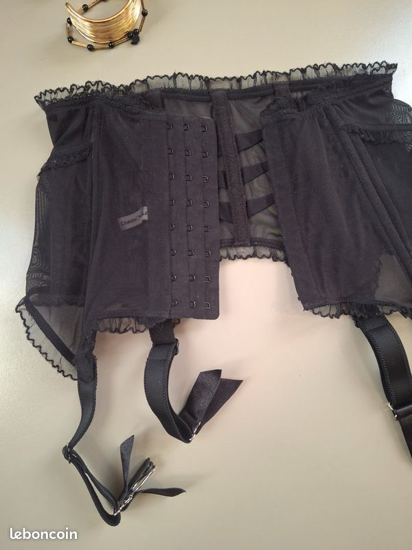 Bas Porte-jarretelles Chantal Thomass - 15 Deniers - Taille 1 - Noir - Neuf Avec étiquettes