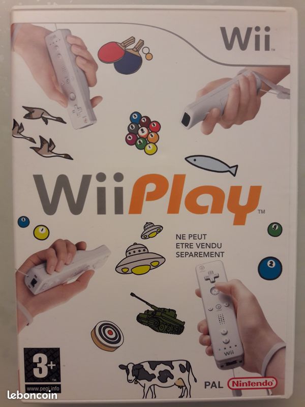 Jeu pour console Nintendo Wii : Wii Play (plein de petits jeux amusants), comme neuf (image 1)