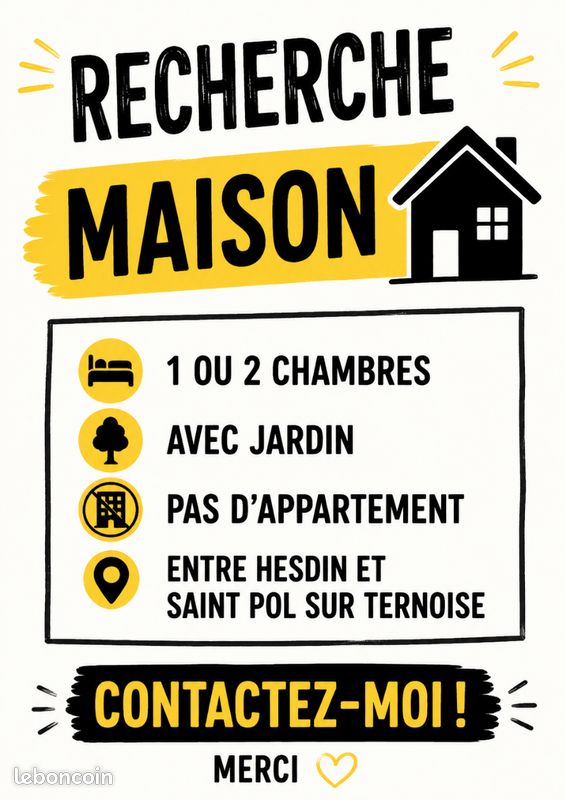 Maison 3 pièces 70 m² · à Saint-Pol-sur-Ternoise · 70 m² · 700 €/mois