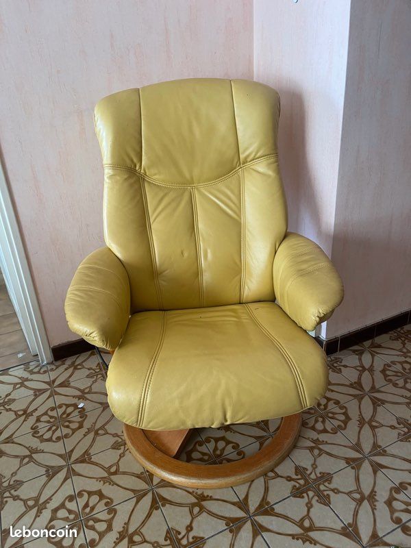 Fauteuil cuir (image 1)