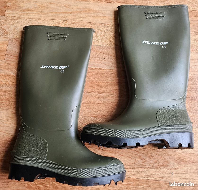 BOTTE VERTE DUNLOP EN PVC DE JARDINIER Pointure 37 Chaussures