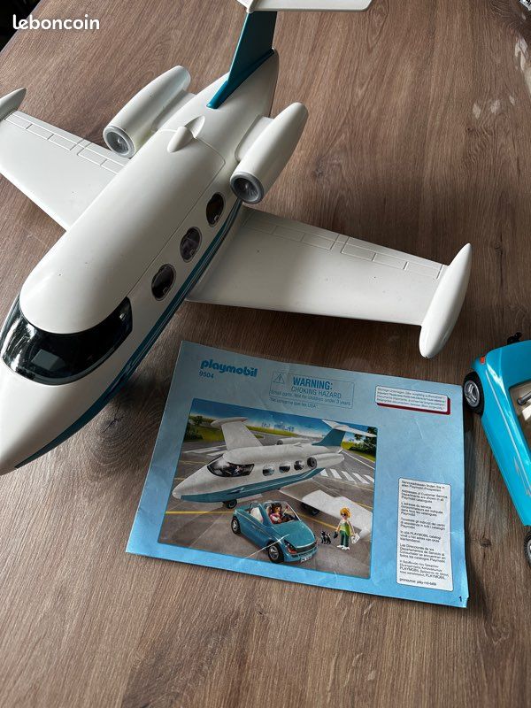 Playmobil 9504 - Jet et voiture (image 1)