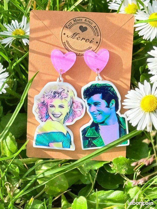 Boucles d’oreilles Grease (image 3)