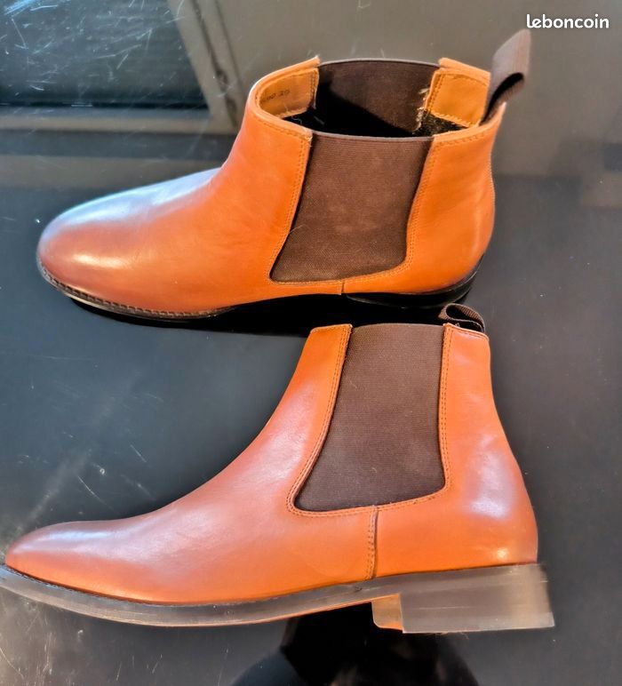 Chaussure Finsbury Chelsea Cuir Homme Bottines Chelsea Camel Mac