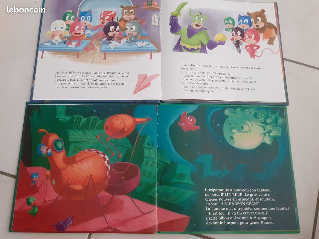 2 livres "pyjamasques" avec dessins d'origine Gallimard (image 2)