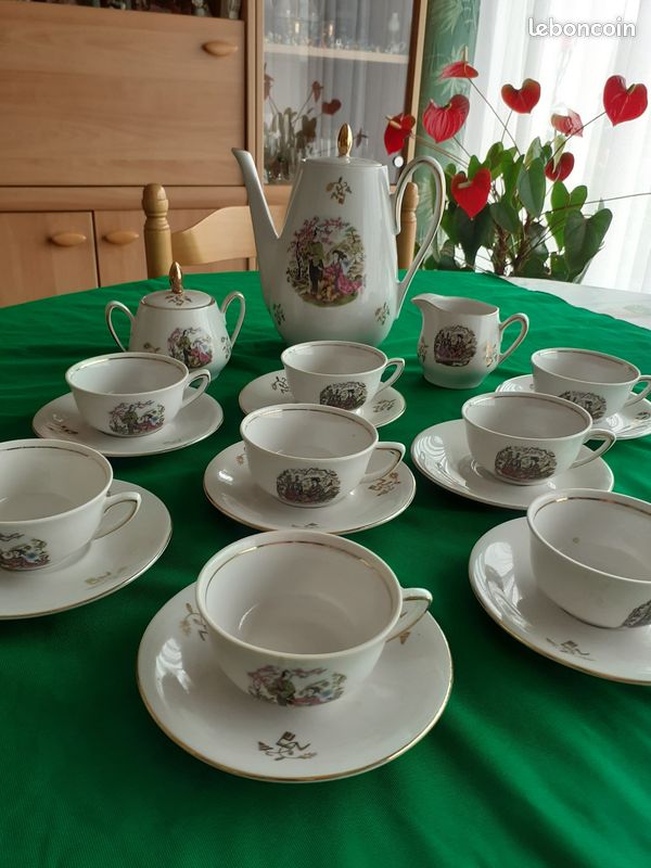 Service à café ancien décor japonais (image 1)