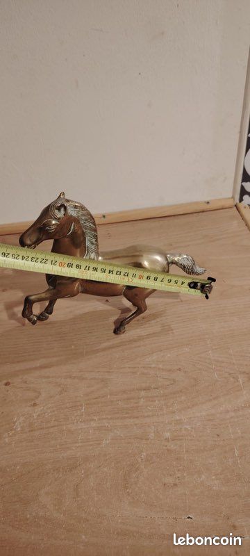 Magnifique Statuette cheval en Laiton Vintage (image 5)