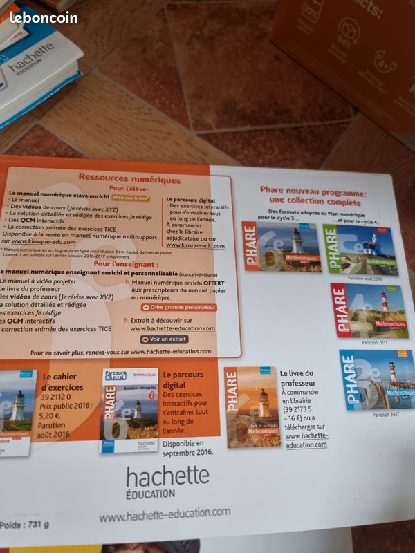Maths phare Collection cycle 3 édition hachette livre professeur (image 2)
