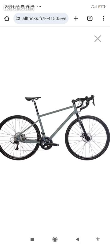 Trouvaille : Vélo gravel fluide cadre acier