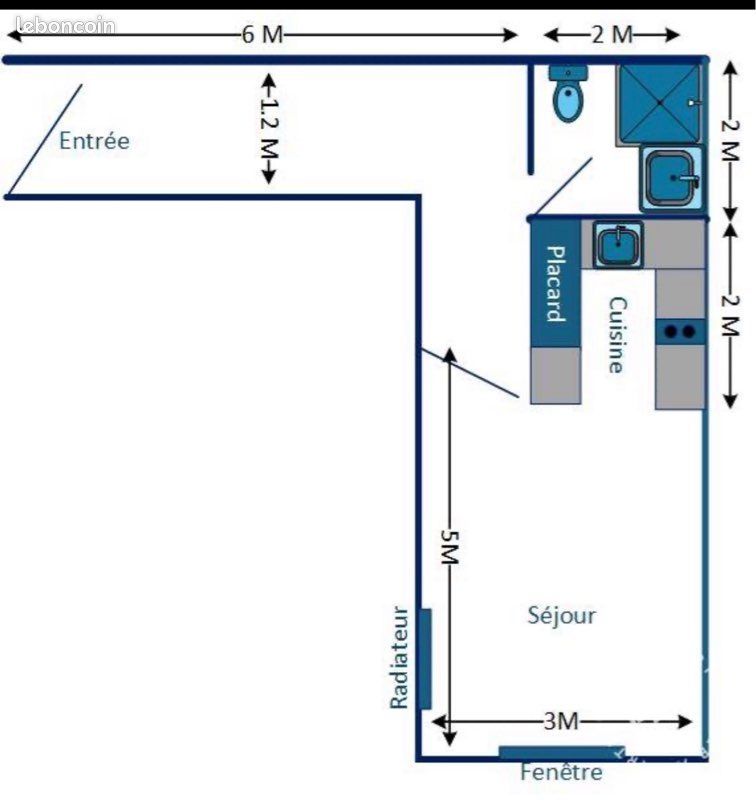 Appartement 1 pièce 28 m² · au Plessis-Robinson · 28 m² · 975 €/mois