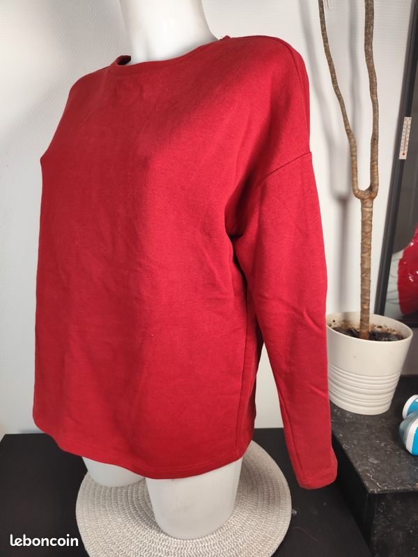 Sweat rouge - Pull & Bear Taille S (image 3)