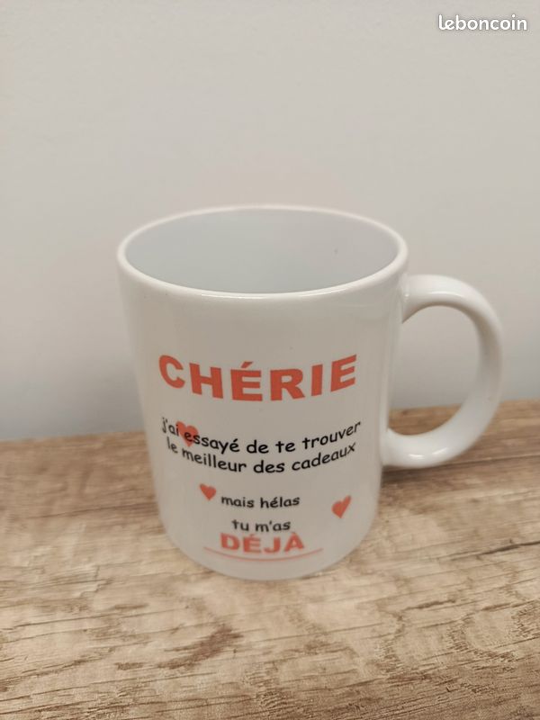 Mug chérie humour ou pas (image 1)