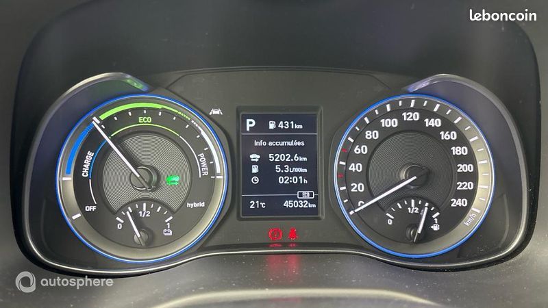 Hyundai Kona 1.6 GDi 141ch Hybrid Creative DCT-6 (image 10)
