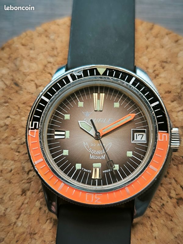 Montre vintage Squale 30 atmos révisée Montres Bijoux