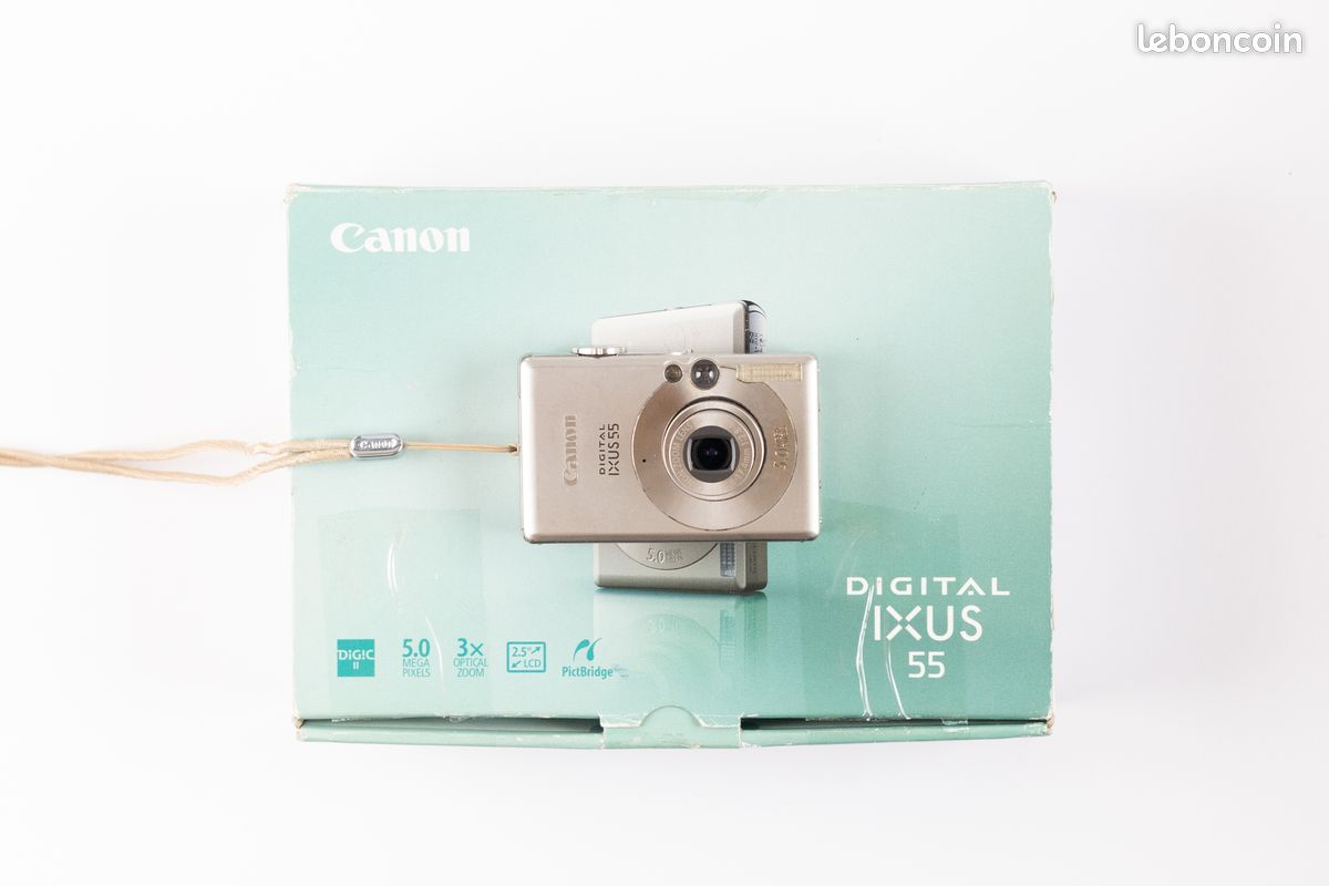 Canon Digital IXUS 55 • Compact numérique • Mpx • Zoom 3x