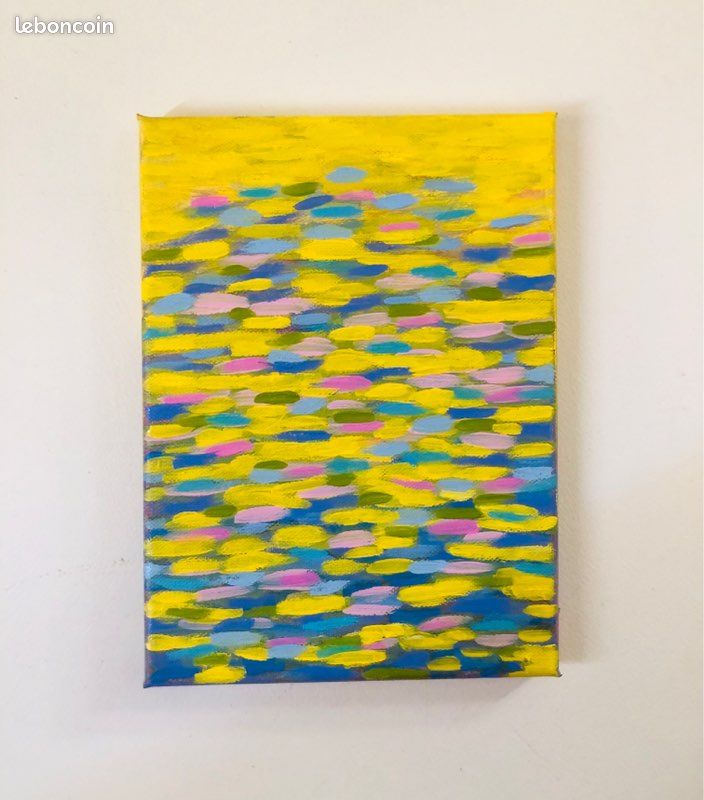 Tableau abstrait huile (image 3)