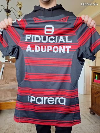 Maillot rugby STADE TOULOUSAIN 2007 2009 NIKE coton PEUGEOT vintage S Toulouse