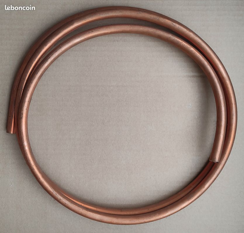 Tuyau cuivre 230 cm / diamètre 1 cm / 600 g (image 1)