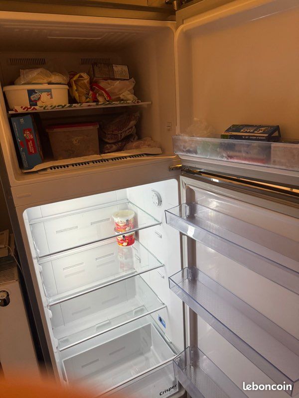 Réfrigérateur congélateur en haut BEKO RÉFRIGÉRATEUR COMBINÉ 60CM 313L VENTILÉ MÉTAL RDNE350K40XBN (image 2)