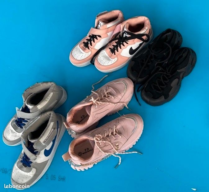 Baskets Replay Femme - Taille UK 4 (EU 37) - Blanc Synthétique - Occasion Très Bon état