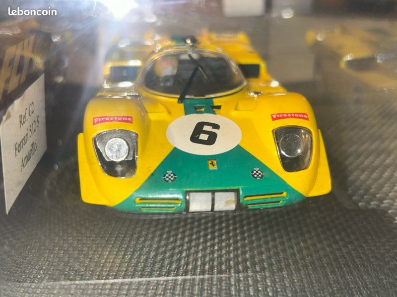Ferrari 512S Jaune - 4º Imola 70 - Miniature FLY - Échelle 1/32 ? - Occasion