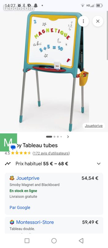 Pupitre enfant double face (image 1)