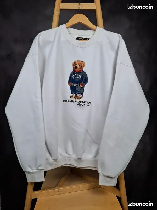 Sweat-shirt Pull & Bear Taille XL - Couleurs Jaune, Blanc, Marine - Très Bon état