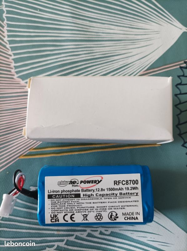 2 batterie Li-iron phosphate battery , 12.8v 1500mAh 19.2Wh (image 1)