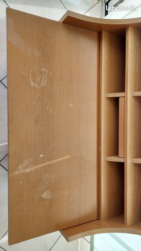 Bureau secrétaire Habitat avec caisson à roulettes (image 4)