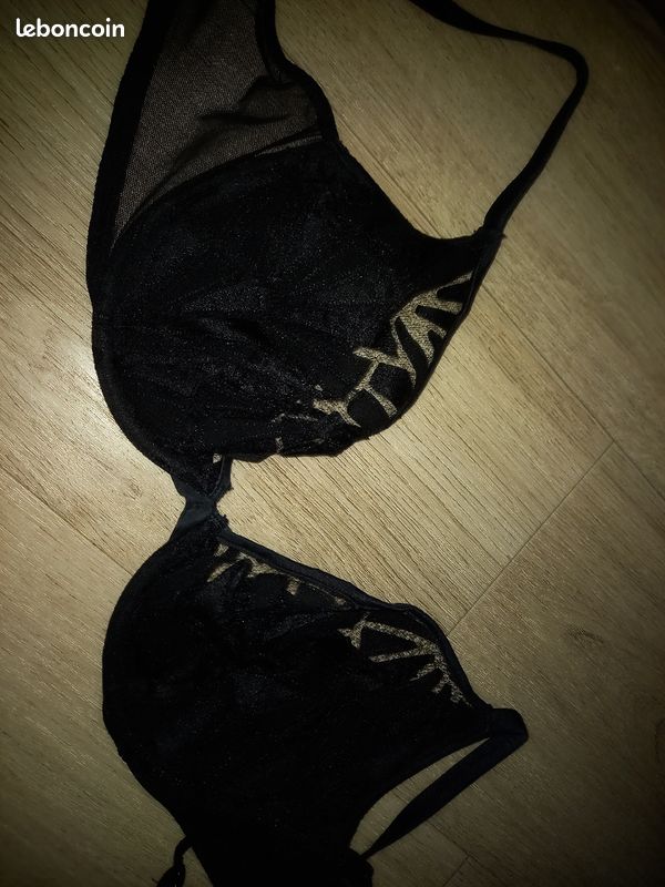 Soutien-gorge la perla noir en soie (image 1)