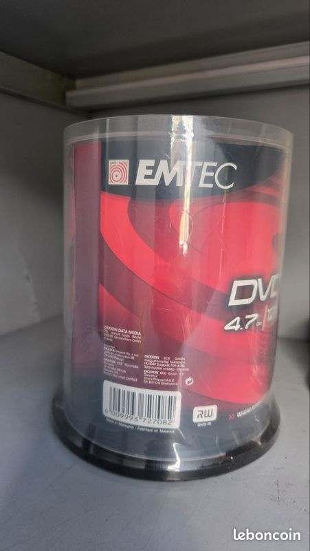 Tour de 100 DVD+R vierges Emtec / Neuf (image 2)
