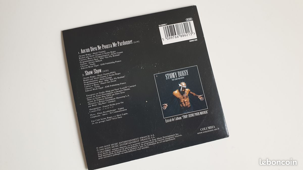 CD 2 titres dédicacé par Stomy Bugsy (image 2)