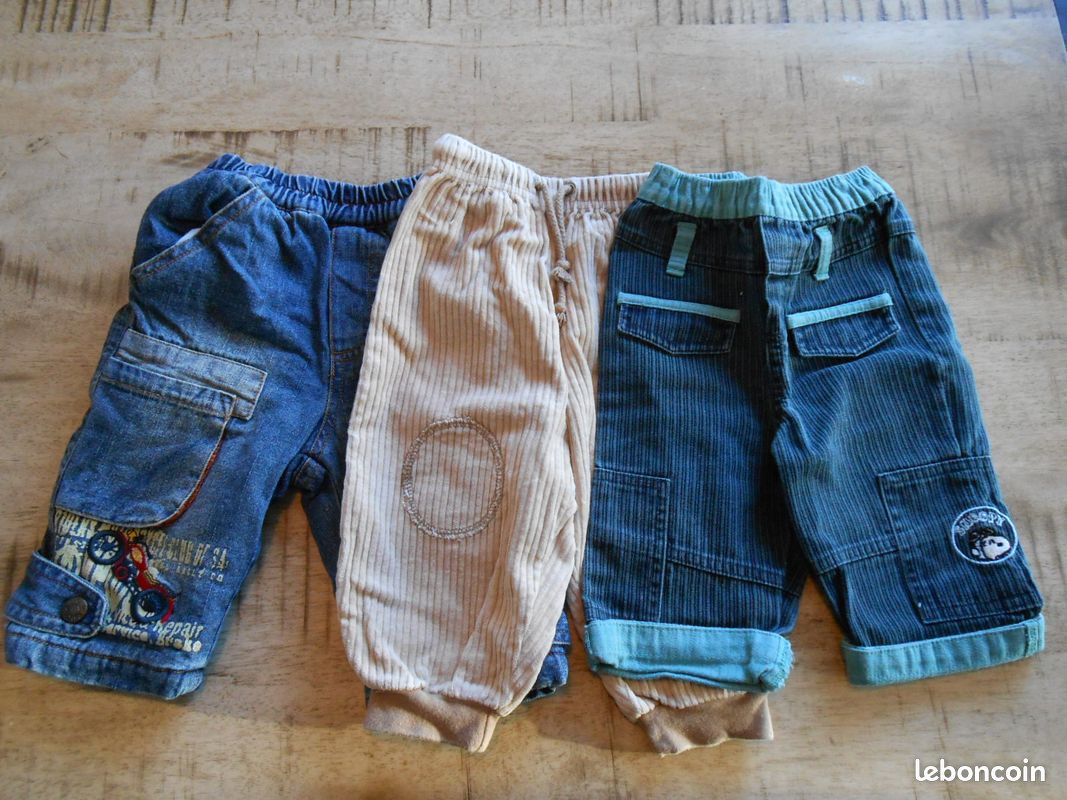 Lot : 3 pantalons 6 mois (image 1)
