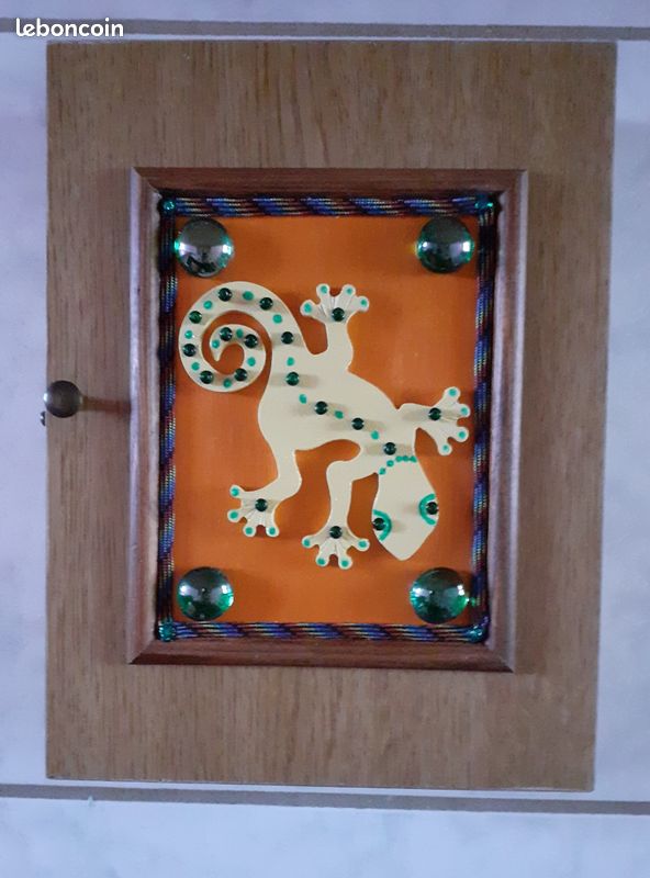 Boîte à clefs exotique : gecko (création artisanale) (image 14)