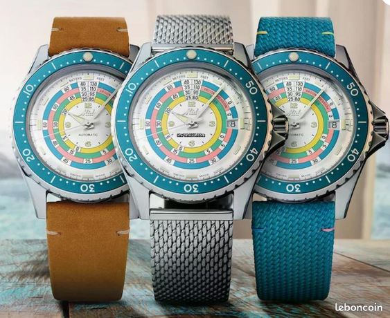 Montre Eltic Skin Diver Vintage - Mécanique Manuelle - Occasion En Bon état