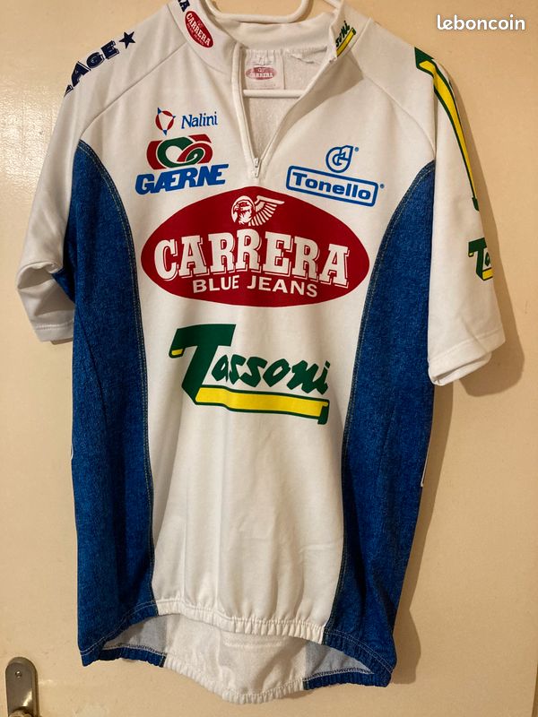 Maillot vélo vintage CARRERA Jeans TASSONI - Équipements vélos