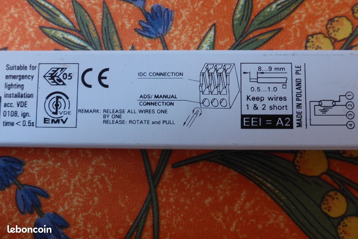 BALLAST ÉLECTRONIQUE POUR TUBE FLUO 14/21/28 ou 35w (image 3)