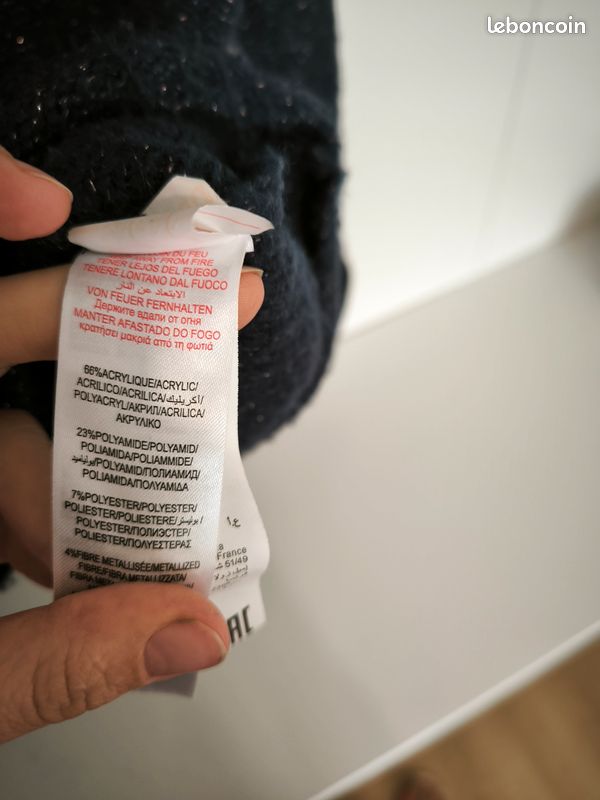Gilet Fille 12 Ans Brillant Pailleté – Neuf Sans Étiquettes, Tissu Scintillant