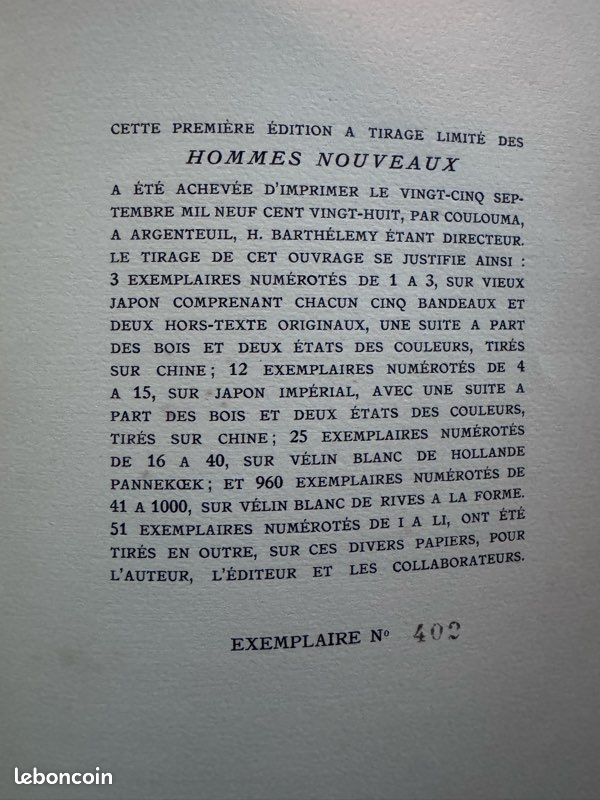 Livre Les Hommes nouveaux Claude Farrère, bois de Géo Fourrier (image 9)