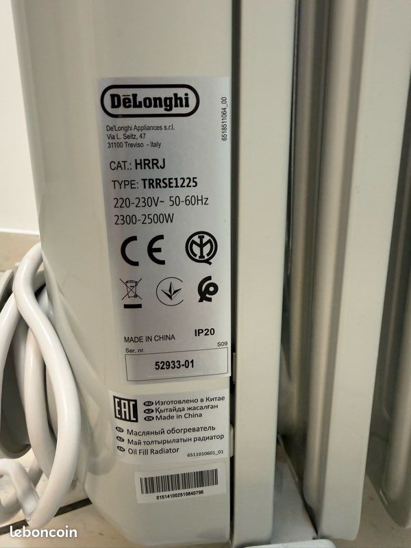 Radiateur neuf à bain d’huile DELONGHI avec garantie 1 an (image 7)
