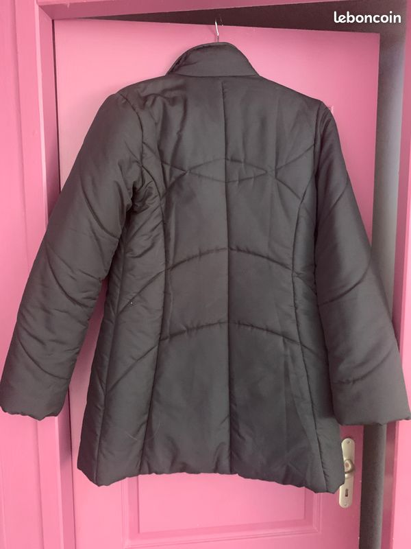 Blouson long noir "Adidas" (christou) (image 3)
