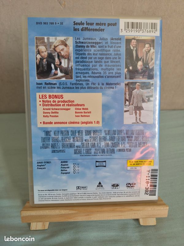 Film DVD Jumeaux – comédie culte avec Schwarzenegger (image 3)
