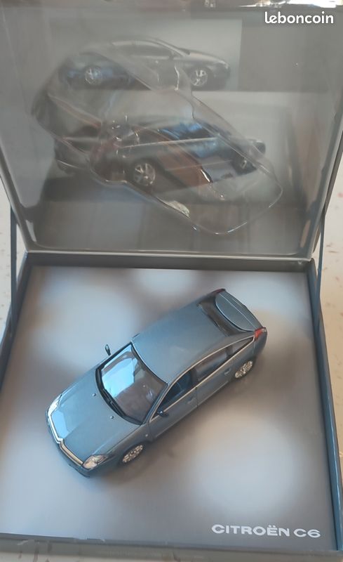 Norev 1/43 Citroën C6 Bleu Métallisé 2005 - Coffret Miniature De Collection