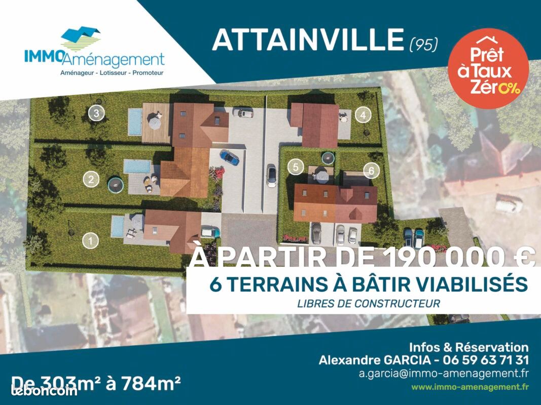 Terrain 400 m² Attainville (image 2)