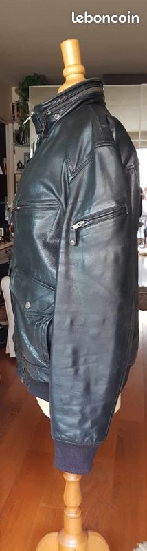 Blouson homme Army cuir Schott LC9308 - N.Y.C (image 4)