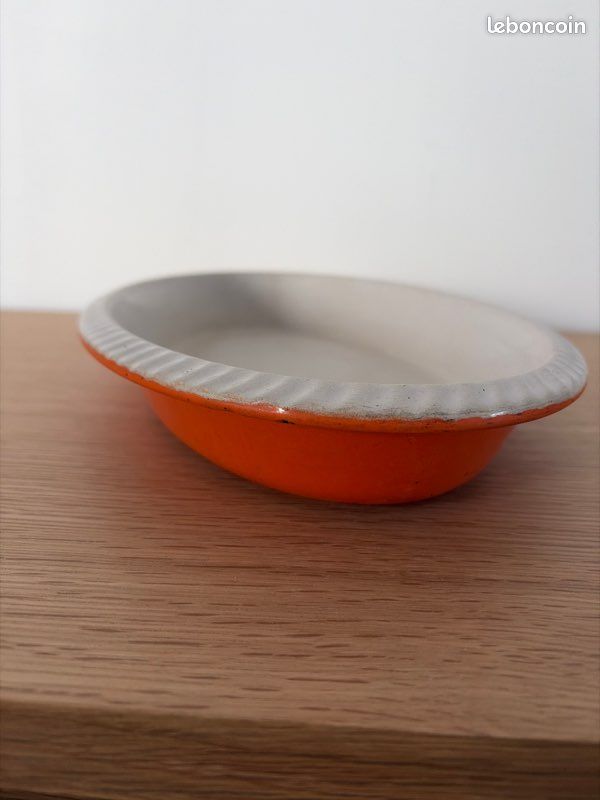 Plat à Flan Le Creuset Orange - Grès - Diamètre 30 Cm - Inutilisé